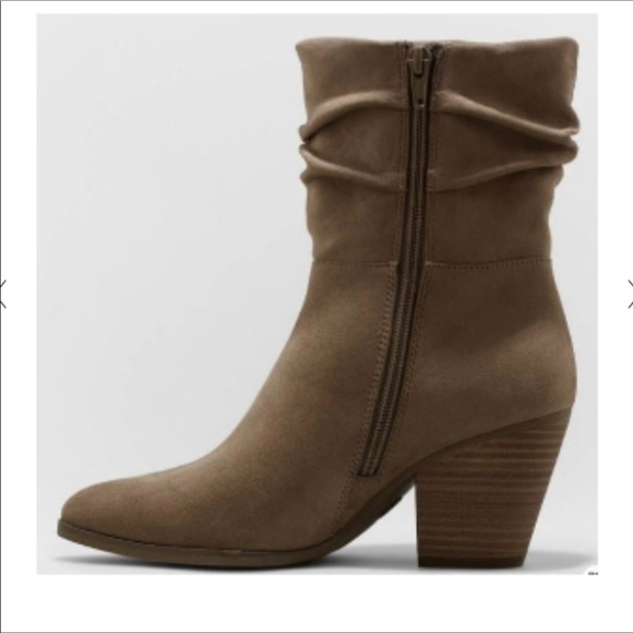 Universal thread new ankle boots memory foam taupe - Picture 2 of 9